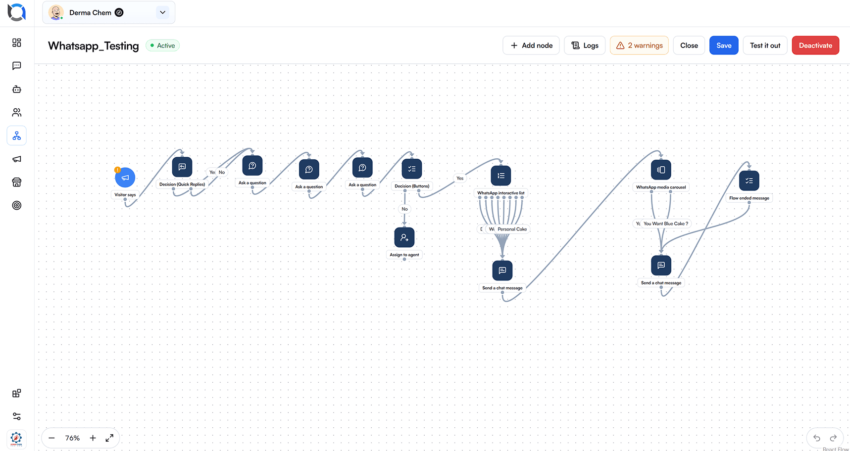 Trial onboarding workflow in Offlo