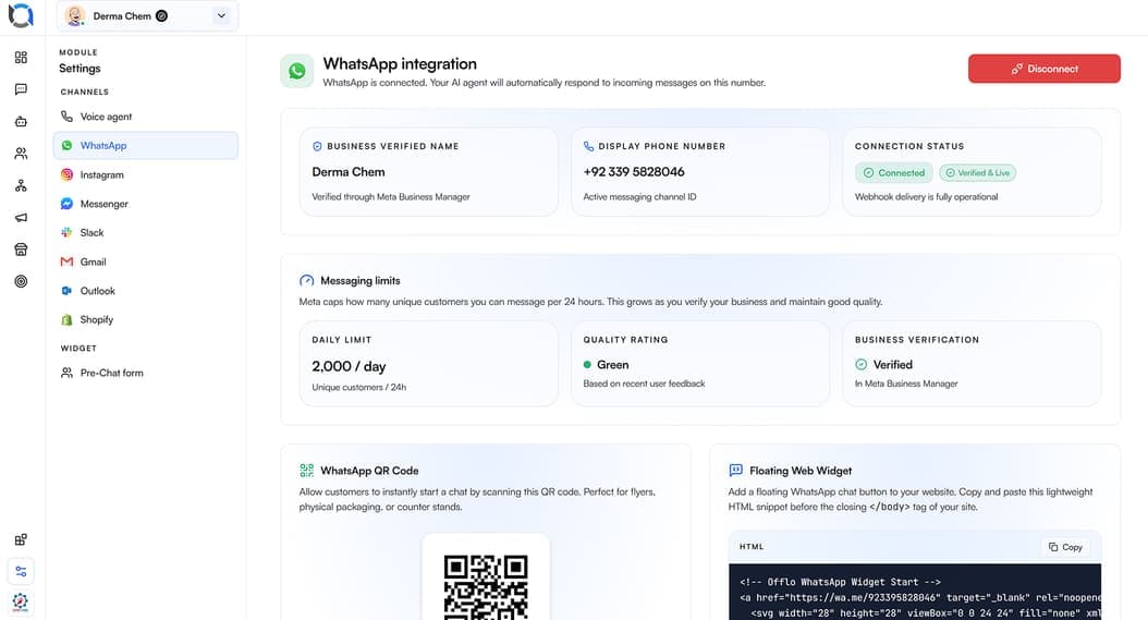 Escalation moved to a Slack channel with context attached